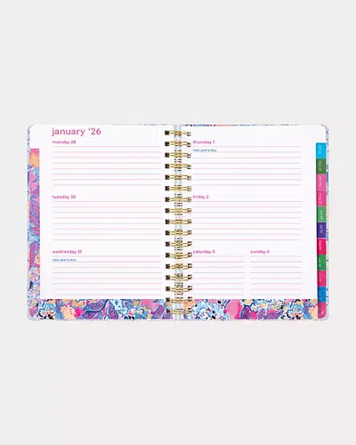 Lilly Pulitzer 2025-2026 17 Month Jumbo Agenda In Blue