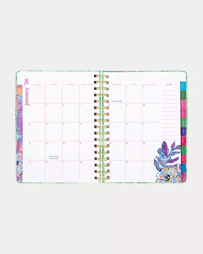 Lilly Pulitzer 2025-2026 17 Month Large Agenda In Green