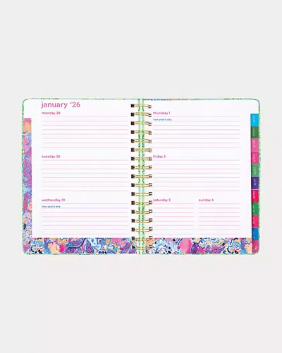 Lilly Pulitzer 2025-2026 17 Month Large Agenda In Green