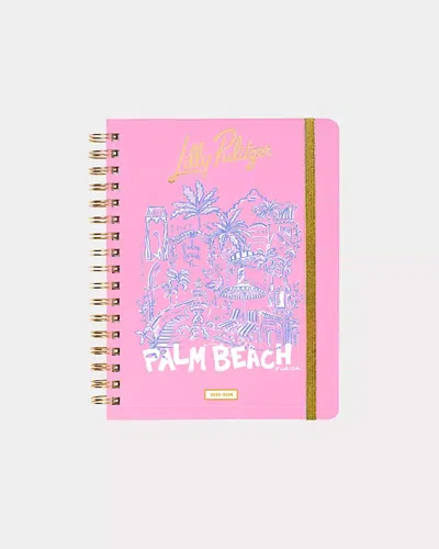 Lilly Pulitzer 2025-2026 17 Month Large Agenda In Pink
