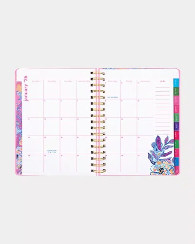 Lilly Pulitzer 2025-2026 17 Month Large Agenda In Pink