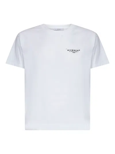 Givenchy White Cotton Jersey Crewneck T-shirt In White