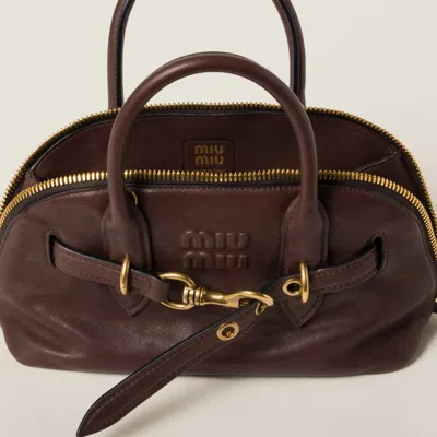 Miu Miu Aventure Nappa Leather Top-handle Bag