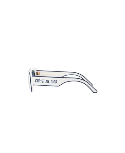 Dior Pacific 53mm Rectangular Sunglasses In White