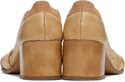 Magliano Beige Kola Guantino Lizard Heels In 73 Beige