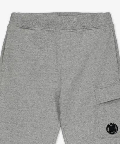 C.p. Company Elastic Waist Sweatpants In Gray