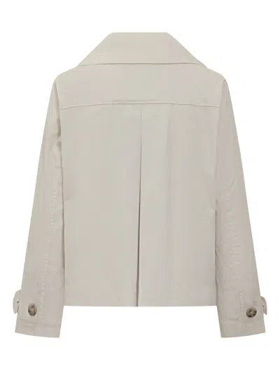 Woolrich Double-breasted Jacket In Neutral