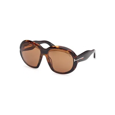 Tom Ford Full Frame Sunglasses In Brown
