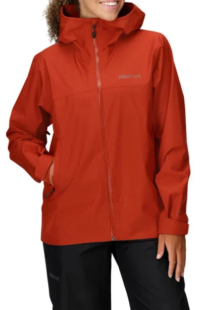 Marmot Women's Minimalist Pertex Hooded Collar Jackets In Red