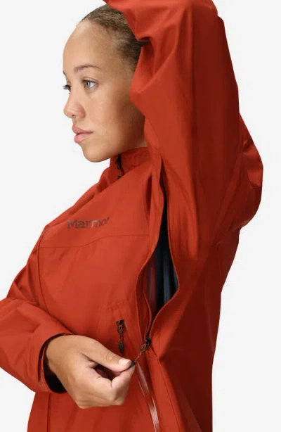 Marmot Women's Minimalist Pertex Hooded Collar Jackets In Red
