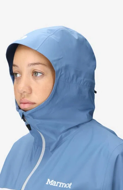 Marmot Women's Minimalist Pertex Hooded Collar Jackets In Blue