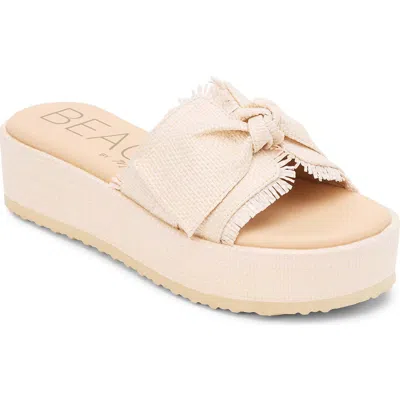 Beach By Matisse Sunda Platform Slide Sandal In Neutral