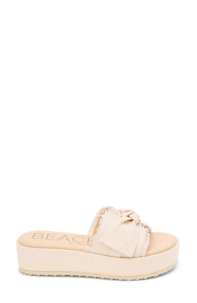 Beach By Matisse Sunda Platform Slide Sandal In Neutral