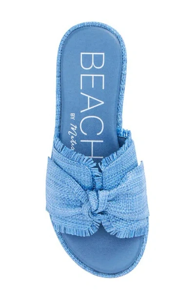 Beach By Matisse Sunda Platform Slide Sandal In Blue