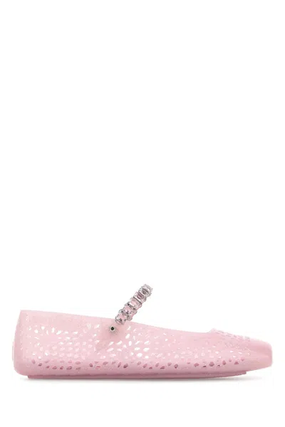 Jimmy Choo Ballerine The Jelly In Gomma Rosa  Donna In Pink