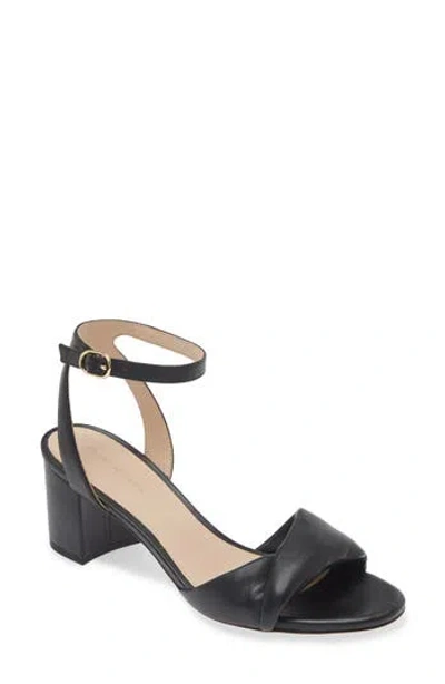 Stuart Weitzman Everly Block Heel Sandal In Black