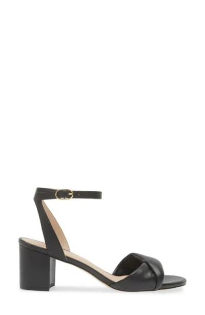 Stuart Weitzman Everly Block Heel Sandal In Black