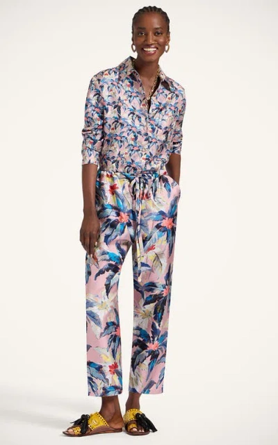 La Doublej Drawstring Pants Maxi Tropicana Mauve In Multi