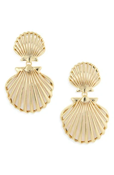 Baublebar Marni Seashell Drop Earrings In Gold
