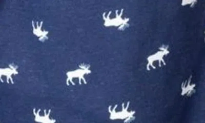 Sleephero Knit Brushed Grid Flannel Pajamas In Blue