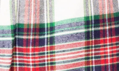 Sleephero Knit Brushed Grid Flannel Pajamas In Multi