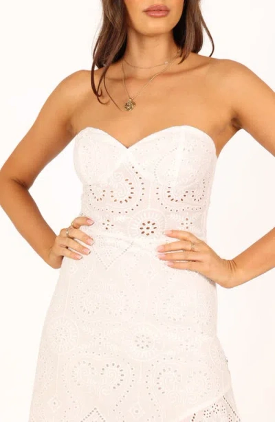 Petal And Pup Petal & Pup Melanie Strapless Midi Sundress In White