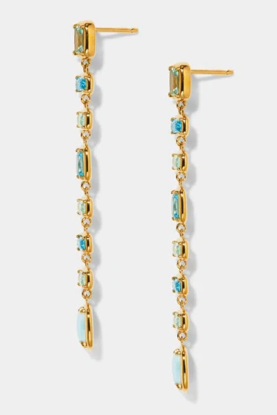 Nadri Cabarete Multi Linear Earrings In Multi
