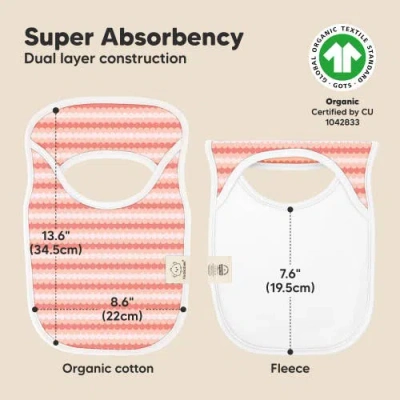 Keababies 8-pack Hallo Drool Bibs In Multi