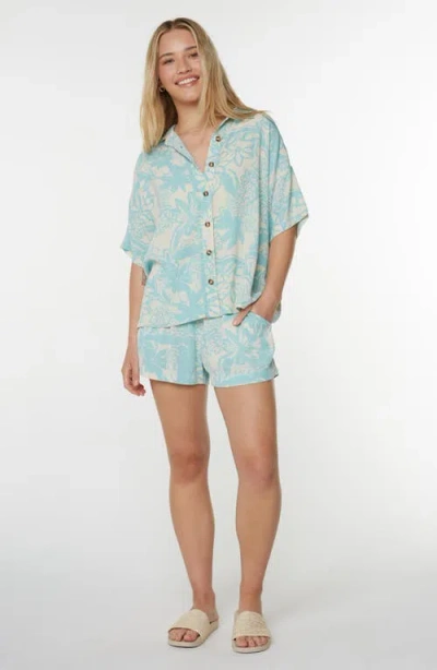 Roxy Kokomo Camp Shorts In Green