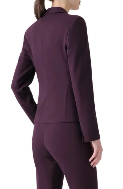 Akris Punto Single-button Viscose Jersey Jacket In Purple