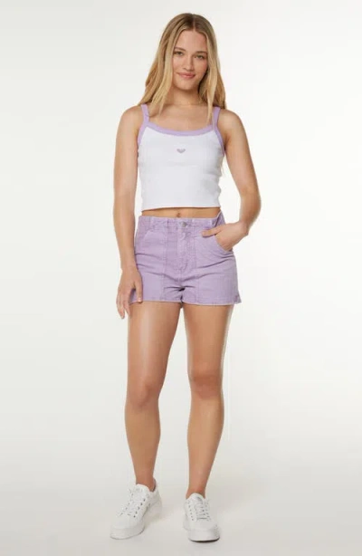 Roxy Juniors' Sand Bar Sleeveless Crop Top In White