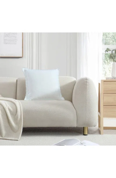 Vcny Home Fringe Trim Accent Pillow In White