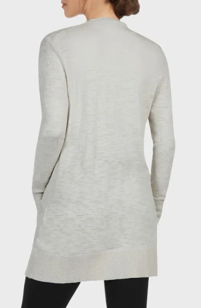 Matty M . Spring Weight Cardigan In Gray
