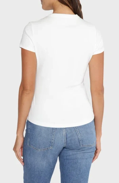 Matty M . Jenna Short Sleeve T-shirt In White