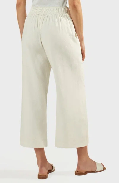 Matty M . Magnolia Linen Blend Culottes In White