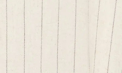 Renee C Striped Tie Front Top In White