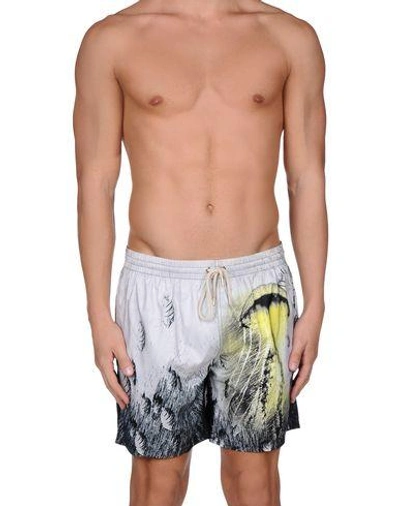 Shop La Perla Swim Shorts In Light Grey