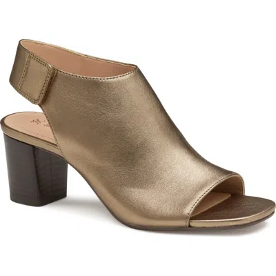 Johnston & Murphy Evelyn Open Toe Sandal Bootie In Brown