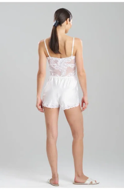 Natori Feathers Essentials Romper In White