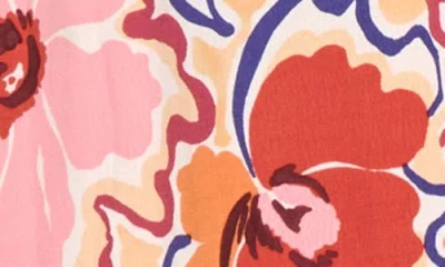 L*space Lspace Tala Shirred Waist Cover-up Maxi Sundress In Multi