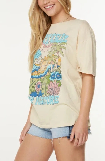 Roxy Grateful For Nature Tee In Neutral