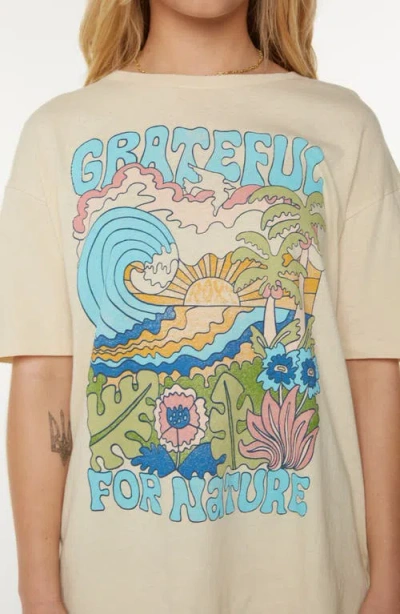 Roxy Grateful For Nature Tee In Neutral