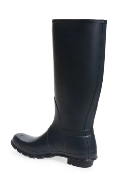 Hunter Original Tall Rubber Rain Boots In Blue