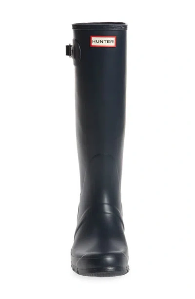 Hunter Original Tall Rubber Rain Boots In Blue