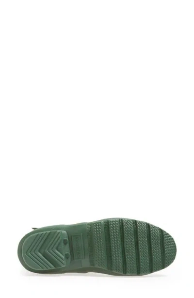 Hunter Original Tall Vulcanised Natural Rubber Wellington Boots In Green