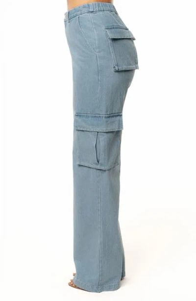 Jluxlabel Cargo Jeans In Blue
