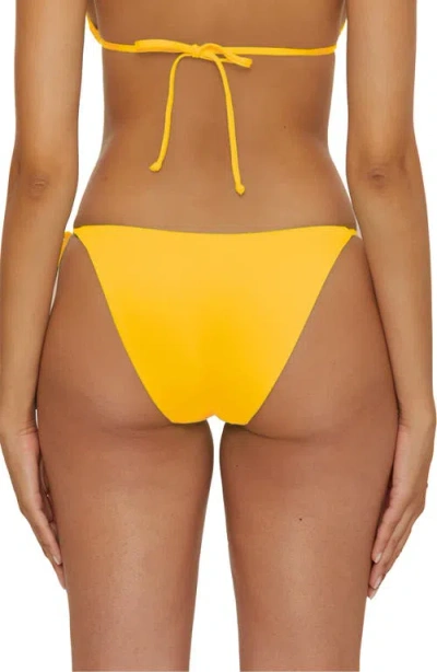 Becca Color Code Side Tie Bikini Bottoms In Yellow