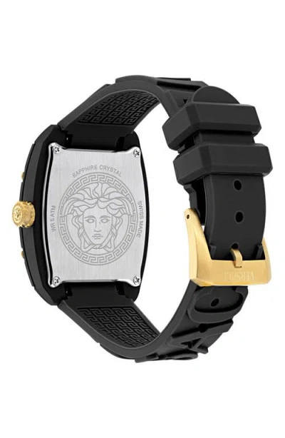 Versace Dominus Ecoceramic Watch In Black