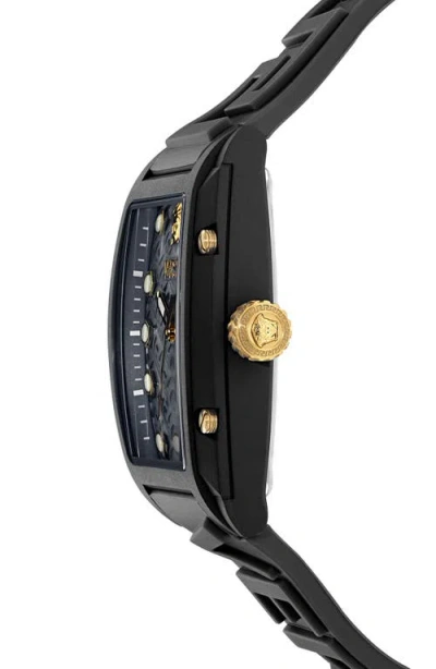 Versace Dominus Ecoceramic Watch In Black