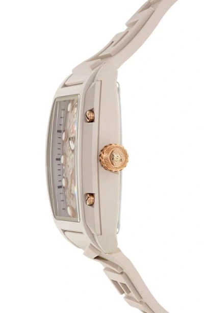Versace Dominus Ecoceramic Watch In Pink